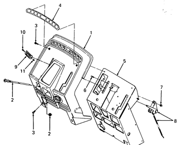 Pedestal, Instrument Panel And Engine Controls Diagram and Parts List for 1860 800000-821059-140661100-141661100 Cub Cadet Lawn Tractor